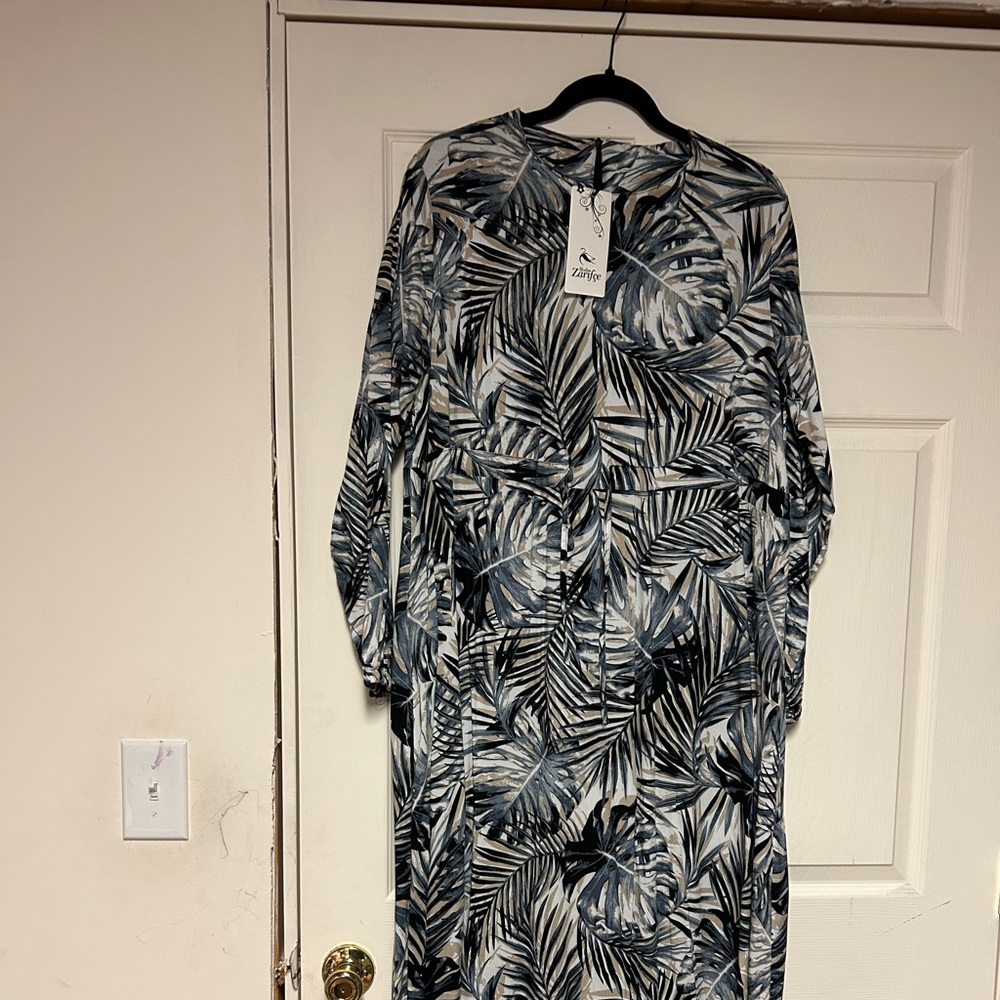 BOHO style long dress womens - size 16 Euro size 48
